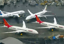 Airbus, Boeing should set up jet assembly plants in India – Aviation Minister Boeing 787 Dreamliner aircrafts for air india on the production line