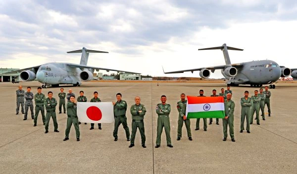 Ex Shinyuu Maitri - indian air force transport aircraft exercise with the Japanese