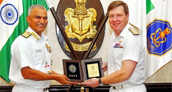 Sir Ben Key First Sea Lord and RN chief visited India and met the CNS on 2 Mar 23