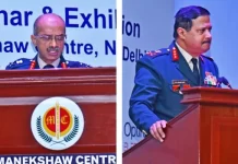 Event Review—Night Vision & Electro Optics India 2023 Lt Gen MV Suchindra Kumar, Deputy Chief of Army Staff (Strategy), left, delivering the Inaugural Address