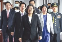 The Invasion Unfolds Taiwanese President Tsai Ing-wen, center, a ends an inaugura on ceremony in Taipei, Taiwan, May 20, 2020