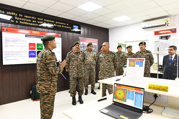 The COAS Gen Manoj Pande at MCTE on 15 Nov 2023 to review progress in use of AI, Quantum Technology, including 5Gi and Electromagnetic Spectrum 
 Army’s Operations