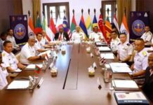 Goa Maritime Conclave 2023 At the Goa Maritime Conclave 2023, Navy chief Adm R Hari Kumar, hosted Chiefs of 12 Navies