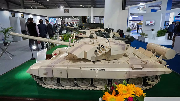Scale model of a light tank by HVF Avadi