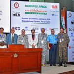 EVENT REVIEW – Surveillance & Electro- optics India 2024 Col KV Kuber, Director Defence & Aerospace, Ernst & Young, Dr BK Das, DG Electronics & Communications, DRDO, Maj Gen (Dr) Ashok Kumar, DG CENJOWS, Tejaswi Singh, Manager Ernst & Young, Lt Gen DS Rana, DG Defence Intelligence Agency, and Air Mshl Surat Singh, DG Air Ops, Air HQ releasing the Knowledge Paper on Surveillance & Electro-optic Devices