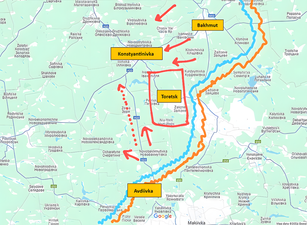 Concentric Operation towards Konstyantinivka