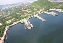 Submarine base at Rambilli, part of Project Varsha, includes sophisticated underground facilities to house India's growing fleet of nuclear submarines