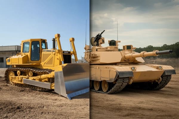 Heavy vehicles in civil use have many commonalities with aroured vehicles